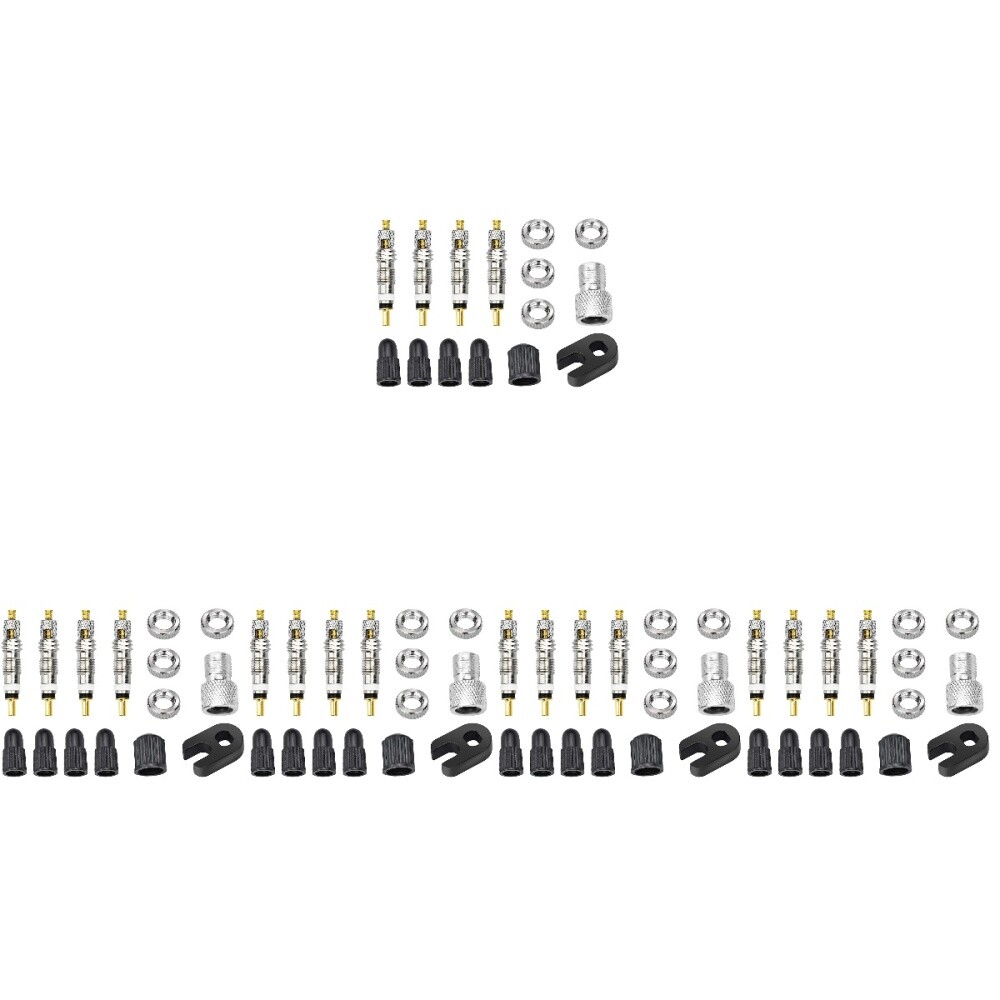 5 Sets Plastic Valve Core Tubeless Valves Stems Adapter eBay