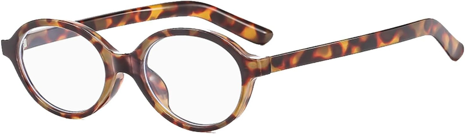 Oval Blue Light Glasses Women Men - Small anti Blue Light Glasses Retro Blue Fil-image