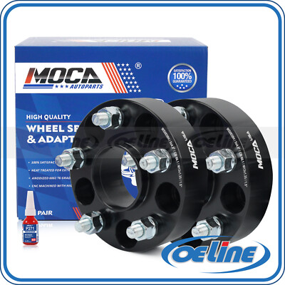 2x 38.1MM Hubcentric Wheel Spacer for Nissan Infiniti 5x114.3 66.1mm M12x1.25
