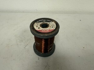 Vintage  1 Pcs WILBUR B.DR. VER COM Bare Copper Wire Cable Cord Roll