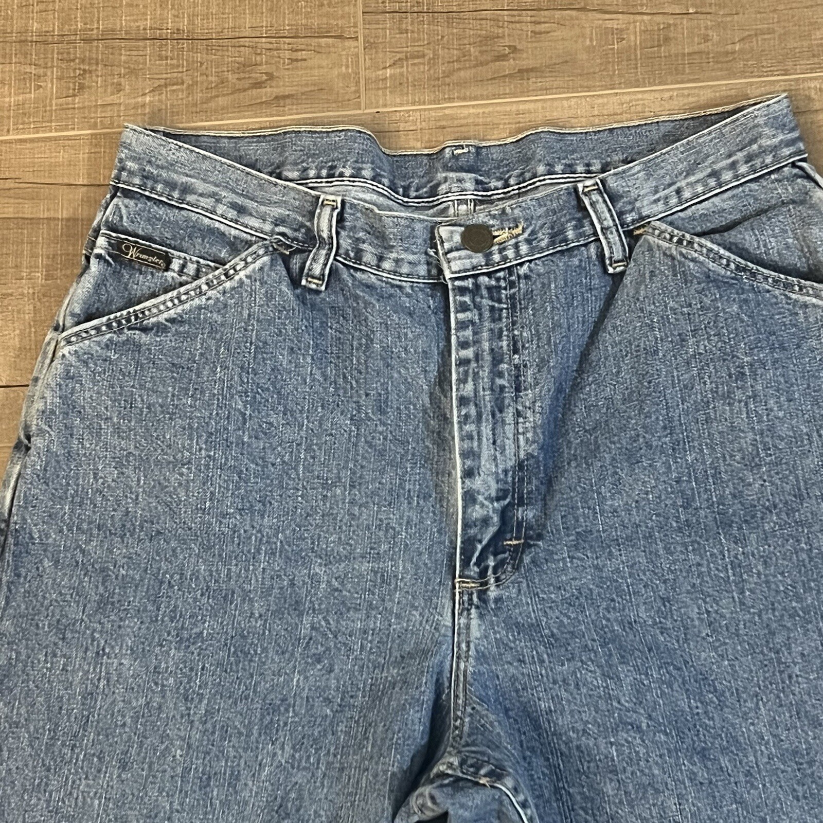 Vintage Wrangler Mom Jeans Tapered Leg High Waisted size 12 RARE image 5