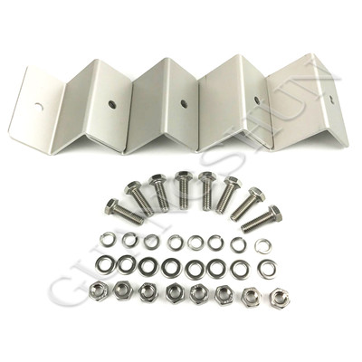 New Solar Panel Z bracket Mounting Mount Flat Roof Wall Set  For Panels Wall Kit