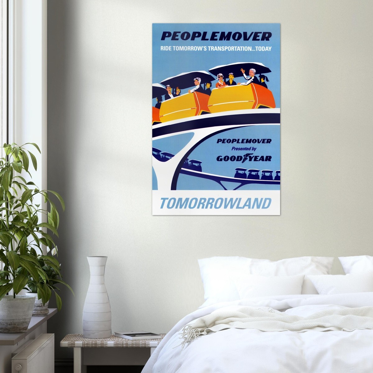 Disney Attraction Poster - Peoplemover - Walt Disney World Vintage