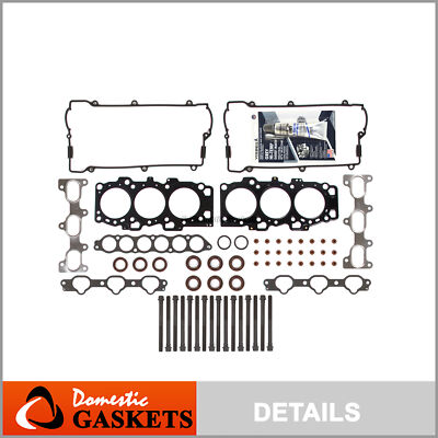 Complete Head Gasket & Bolt Kit - Fits 2004-2009 Hyundai Tiburon/Sonata & Kia Optima 2.7L V6 (G6BA Engine) 6 thumbnail image