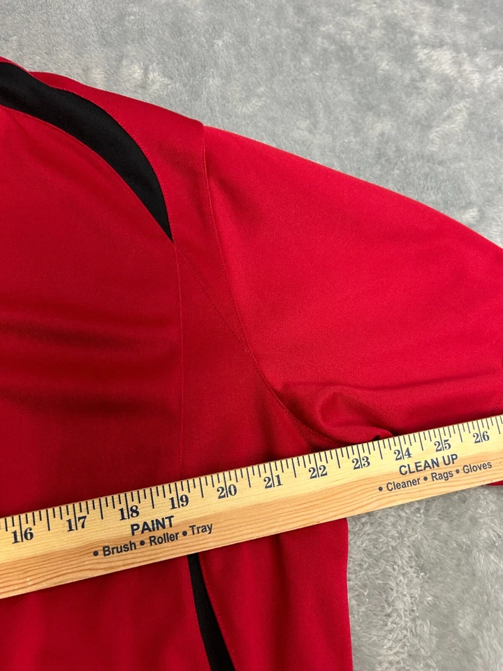 Callaway X Series Polo Shirt Mens XL Red Golf Shoulder Stripe - Image 4 of 4