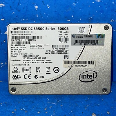 INTEL SSD DC S3500 SERIES 300GB SSDSC2BB300G4P
