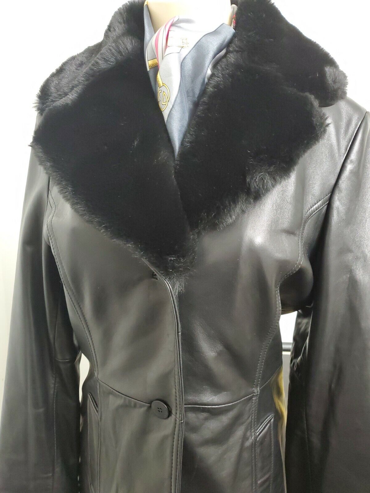 Nine West Insulate Black Genuine Leather/ Collar … - image 1