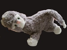 Steiff Tier Katze grau weiß uralt ca 28 cm groß und putzig!