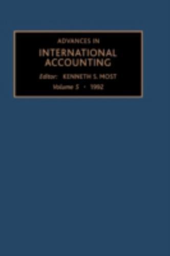 Advances in International Accounting Most Hardback Elsevier Volume 5 3e
