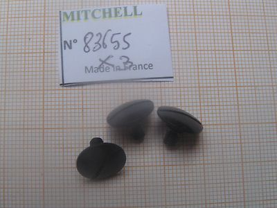 3 Vis De Pick-up Noires Pour Moulinet Mitchell 306 Pro – Pièce De Rechange 83655 (Fabriqué En France)