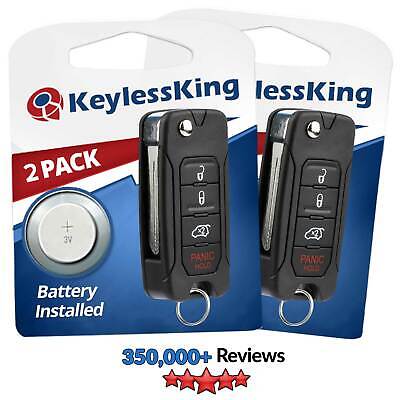 Replacement for Chrysler Jeep Dodge Keyless Entry Remote Start Car Key Fob