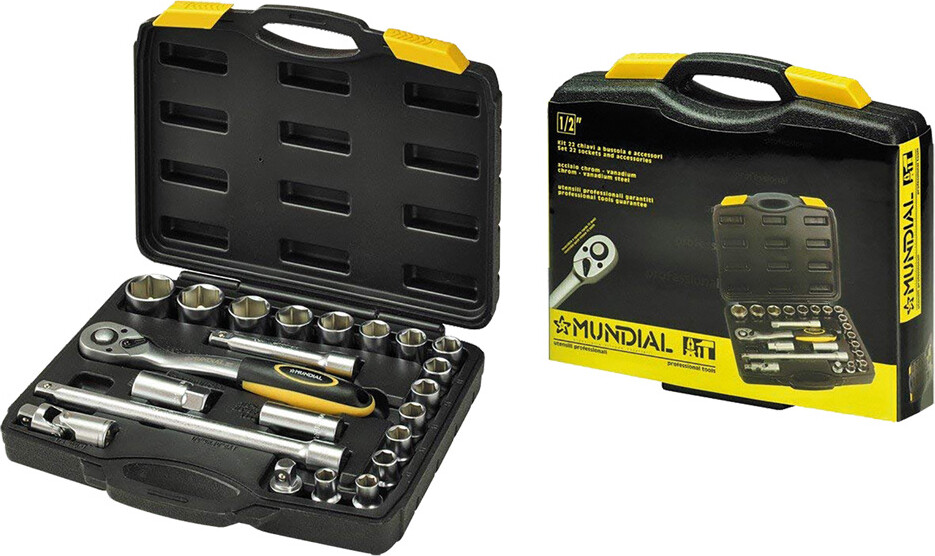 Set Bussole Mundial 1/2 Art. 1548010 - 22 Pezzi Professionali per Auto