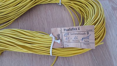 Extra Thin Insulating D=0 1/16in (0 1/32in Inside) Yellow 32 10/12ft