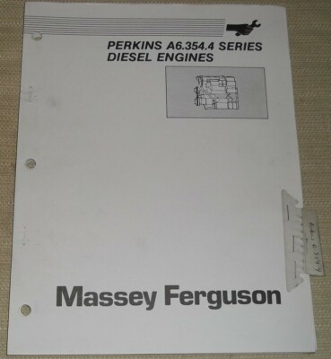 PERKINS A6.354.4 DIESEL ENGINE SERVICE SHOP OVERHAUL REPAIR WORKSHOP MANUAL