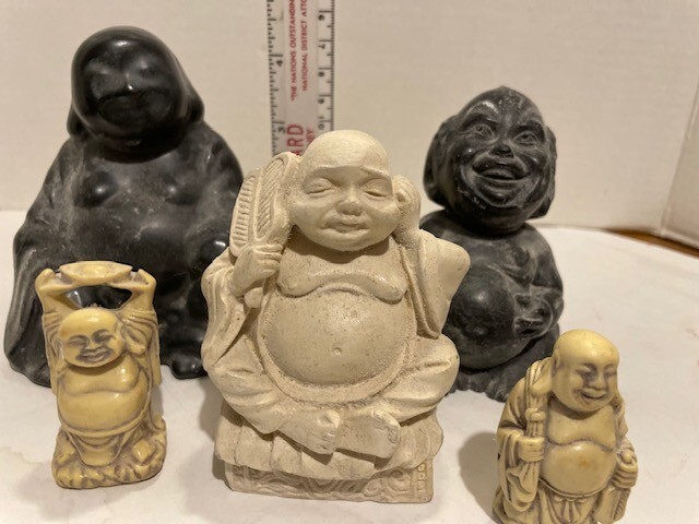 Lot of 5 - BUDDHA  FIGURES 2"--41/2"