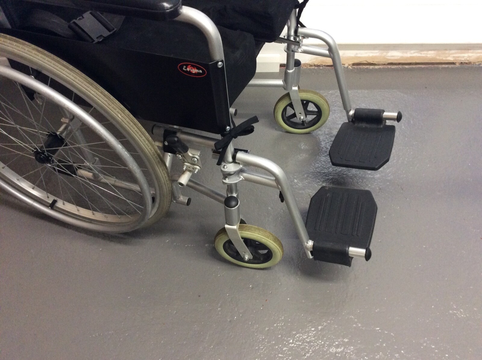 Enigma Lightweight folding Wheelchair, Attendant Brakes, great