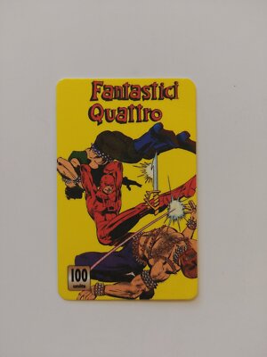 Figur TELEFONKARTE AUSLAND 100 UNITS - FANTASTISCHE VIER Jahr 1998