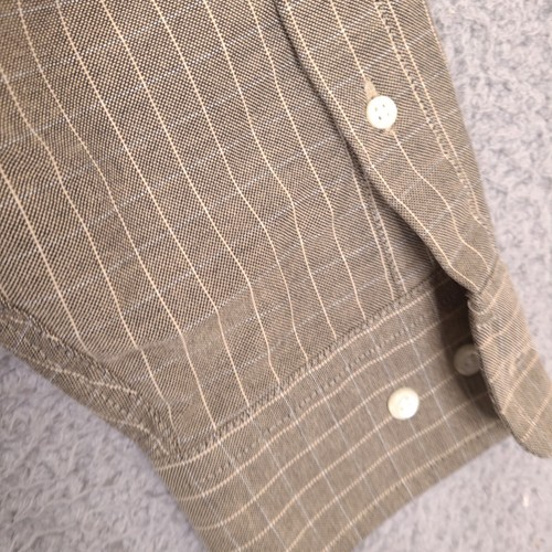 Vintage Dover Arrow Men's Oxford Shirt Size 17.5 34/35 Brown Button Long Sleeve - Picture 13 of 13