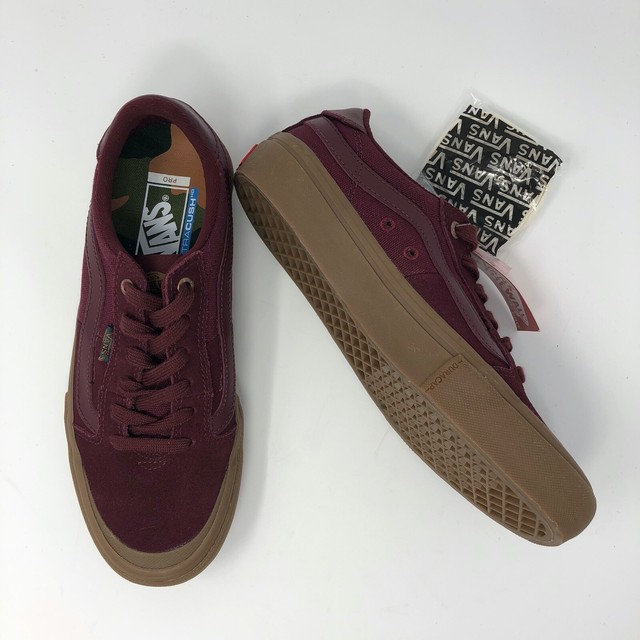 vans maroon gum