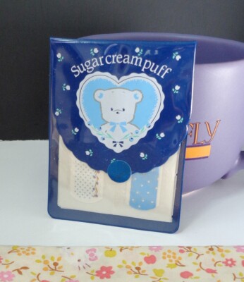Sanrio Hello Kitty 1995 Sugar Cream Puff Bandages Band-aid w/ Vinyl Case Pouch