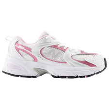 New Balance 530 White Pink Silver GR530RK Size 4Y-7Y Girls Womens Kids New