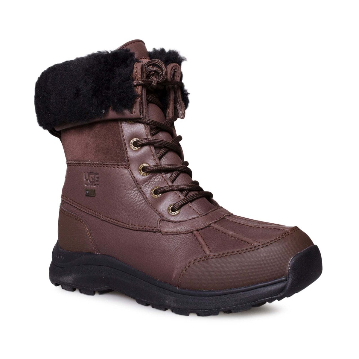 UGG Adirondack III Burnt Cedar Black Boots - Women's | eBay