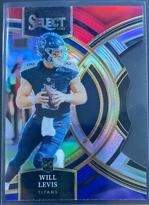 2023 Panini Select Will Levis RC Premier Red & Blue Die Cut Prizm #274 MINT!