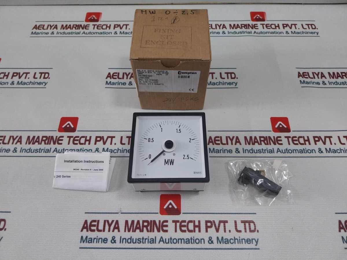 CROMPTON INSTRUMENTS 244-05KG-HGXV Panel Meter-MW L240010080