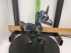Iridescent Unicorn Skeleton Halloween Decoration statue figurine plastic 7” — photo 3