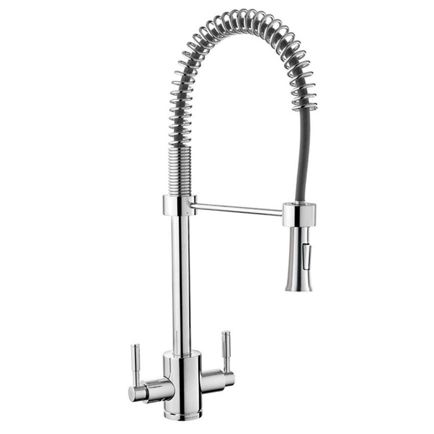 spring neck mixer tap