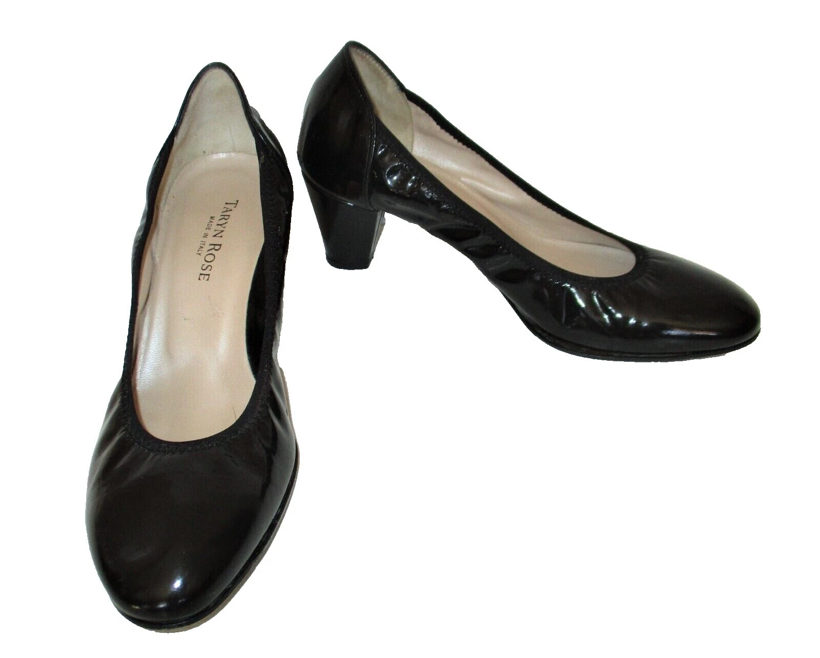 Tacones para mujer Taryn Rose patentados de cuero liso