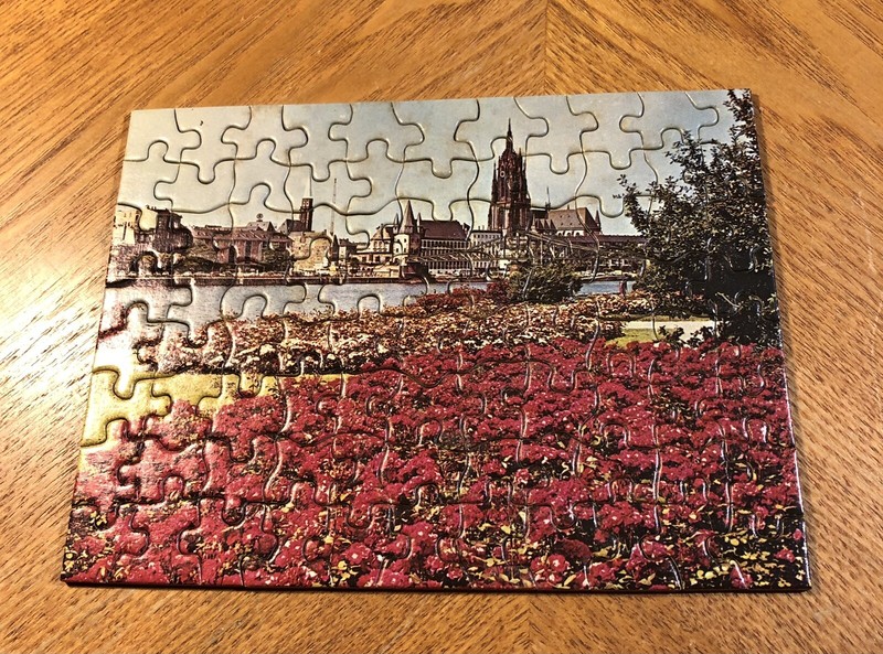 Vintage Tuco Miniature Picture Puzzle Complete Name ( Frankfurt On Main ) 