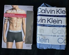 CALVIN KLEIN  MICROFIBER STRETCH 4-PACK TRUNKS MENS UNDERWEAR SZ L #NP27420-NWT