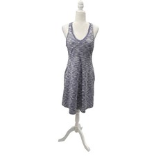 Women  s Athletic Travel Dress Gray Purple Racerback Built In Bra Pockets