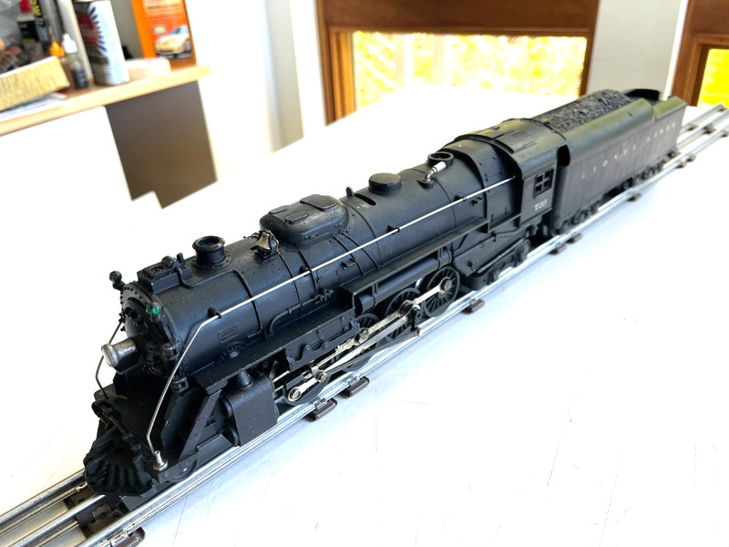 LIONEL 736, 2671WX , 2-8-2  STEAM LOCOMOTIVE,  TESTED, 12 WHEEL TENDER, ORIGINAL