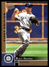 Raul Ibanez 2009 Upper Deck #259 Mariners MLB READ FREE SHIPPING AutographDen