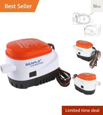 06 Series 750GPH Automatic Submersible Bilge Pump with Built-In Float Switch 12V