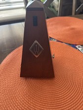 Vintage Wittner Metronome Wind Up Wood Finish Made In Germany -Working Faux-wood