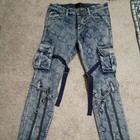 Valabasas Distressed Paisley Jeans Mens 34  Punk Metal — photo 1