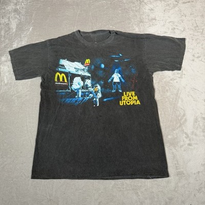 Travis Scott Mcdonalds Shirt Mens Extra Large Black Live From Utopia Cactus Jack