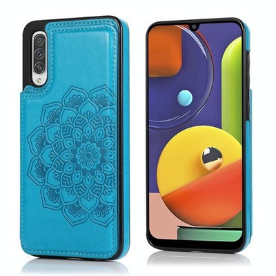 Für Samsung Galaxy A50 / A50s Double Buckle Mandala Pattern Schutzhülle
