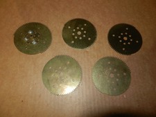 5 A C Gilbert Erector "OI" Segment of 72 tooth Gears, Original