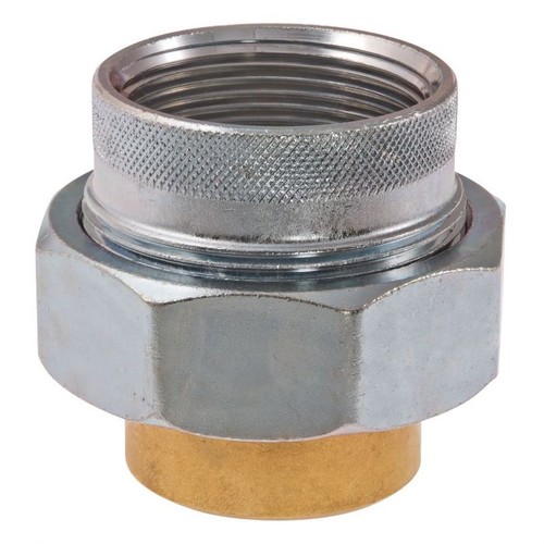 WATTS 0009892 Dielectric Union 1" Lead-Free Brass 250 PSI FNPT X Solder