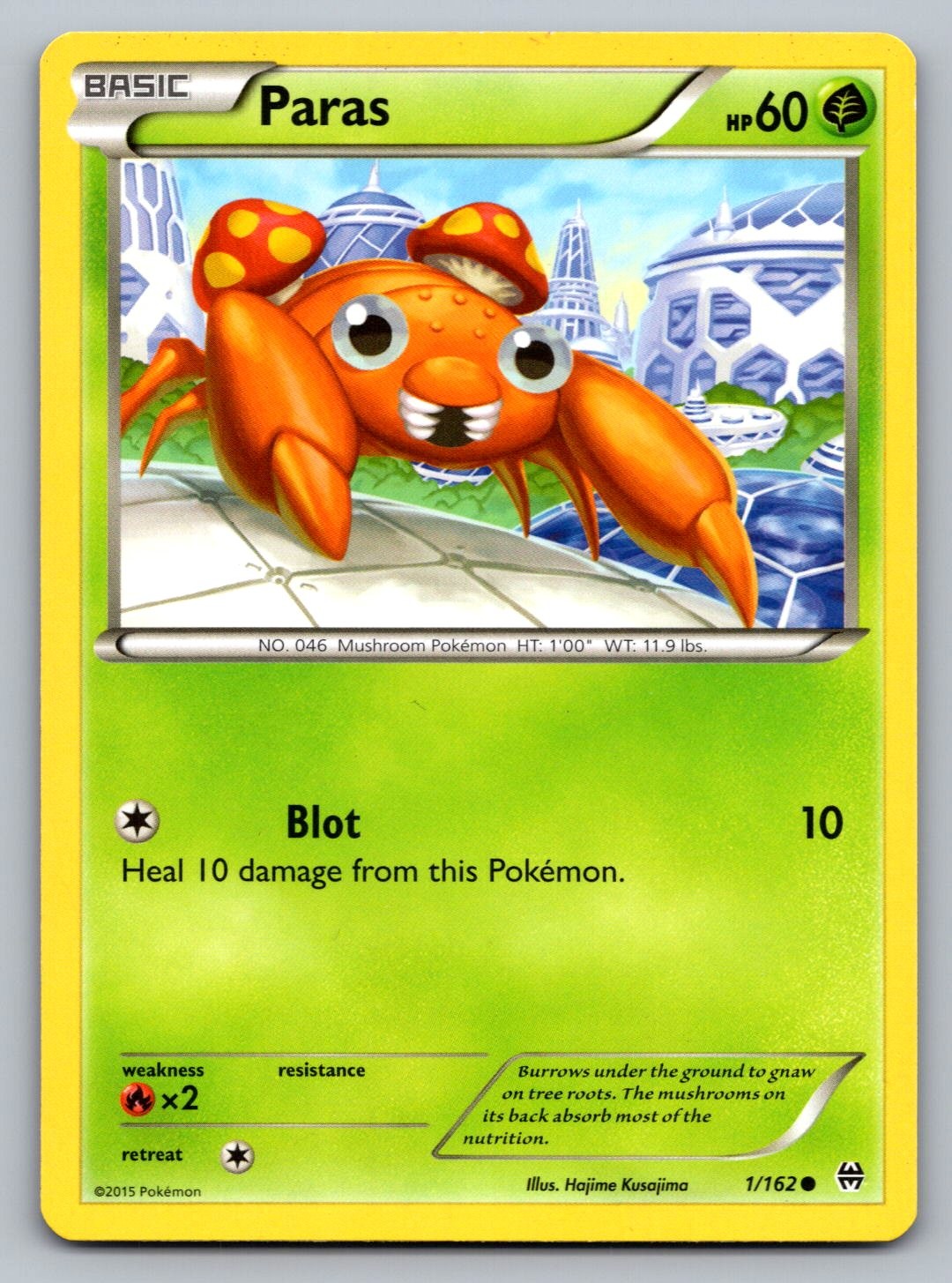Pokemon TCG XY - BREAKthrough Paras 1/162