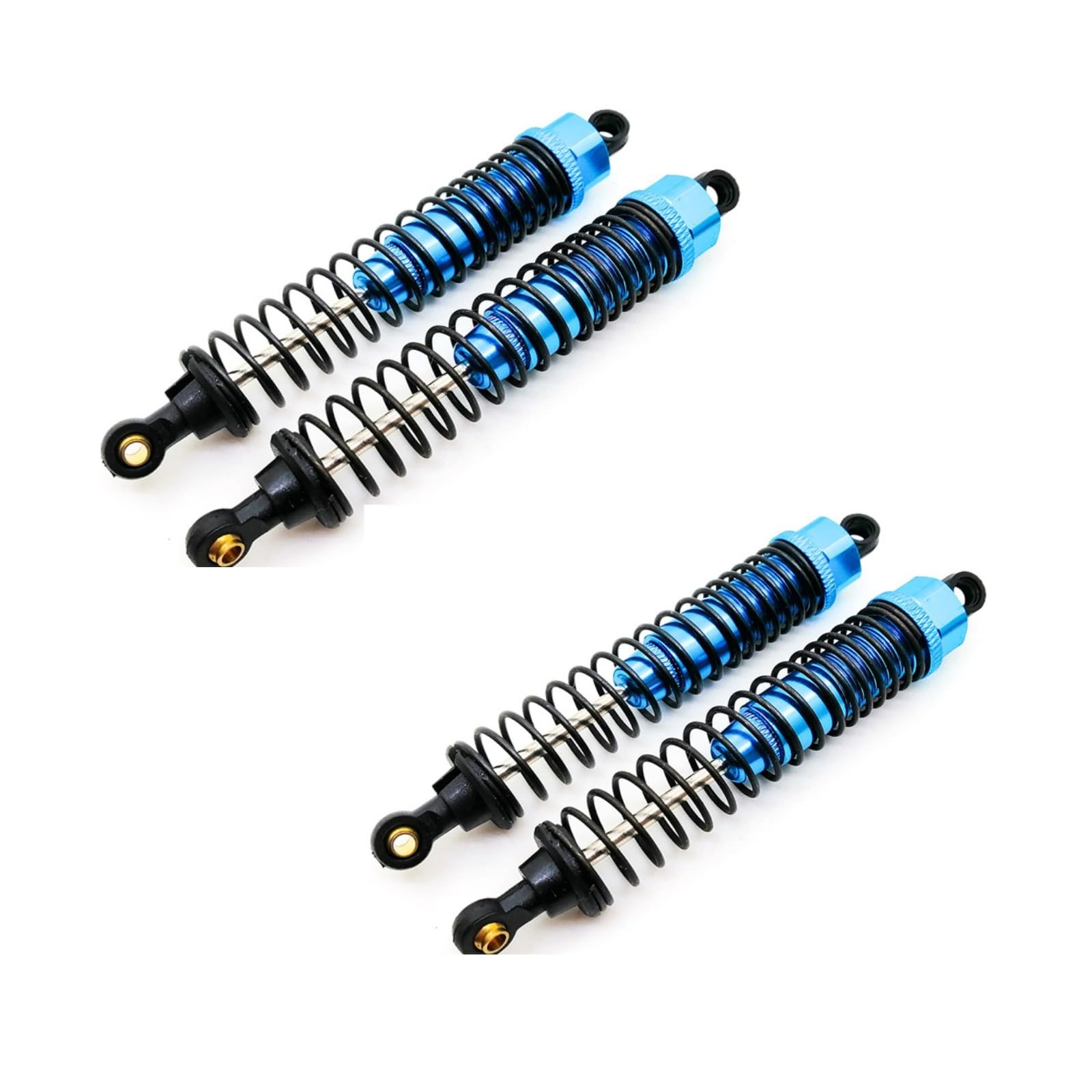 4 PCS Blue Aluminum RC Shocks for Redcat Blackout XTE Pro 1/10 Upgrade Parts