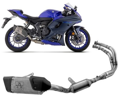 Kompletter Auspuff Arrow COMPETITION für Yamaha YZF R7 2021 > 2024
