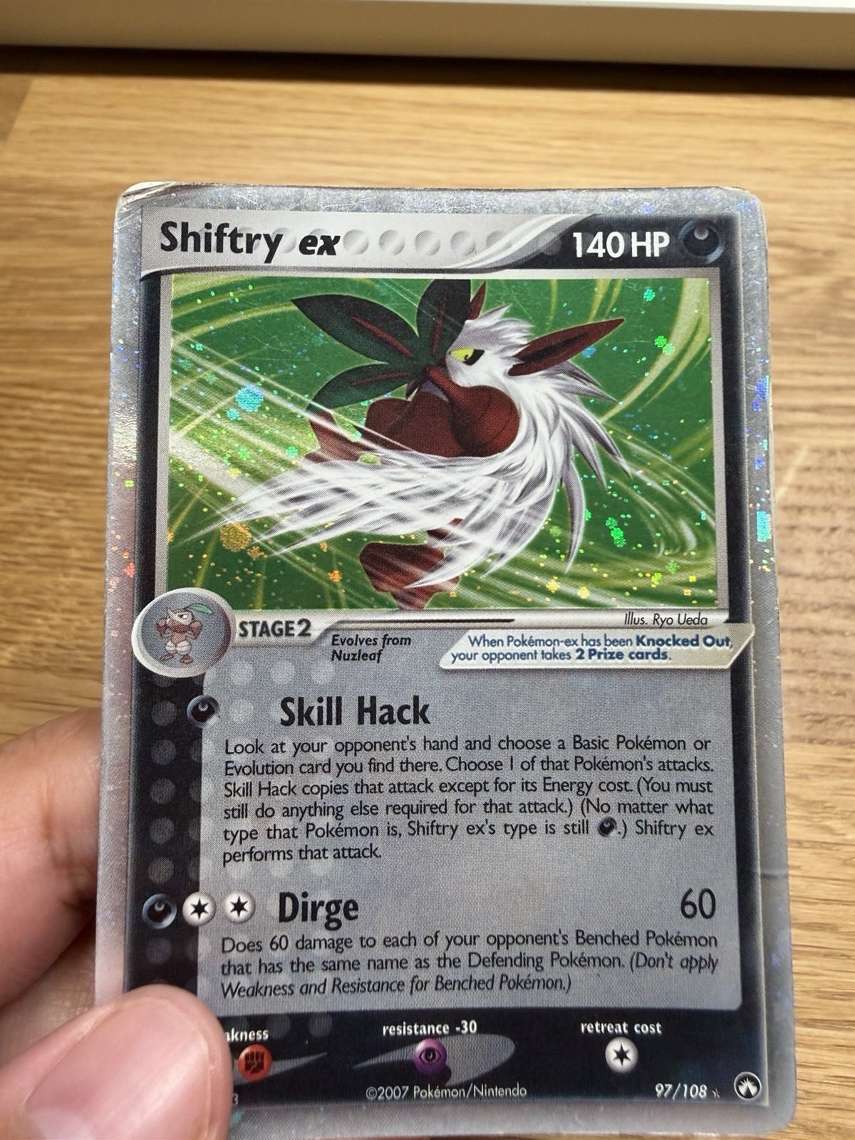 Shiftry ex 97/108 Holo Ultra Rare EX Power Keepers 2007 Pokemon  Card