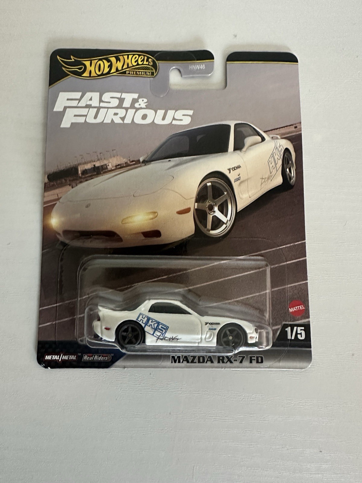HOTWHEELS PREMIUM Mazda Rx-7 FD Fast And Furious 1/64 Scale