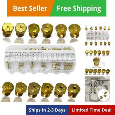 #ad 36 PCS LP Gas Conversion Kit for Range Cooktop Stove Propane amp; Natural Gas ... $27.88