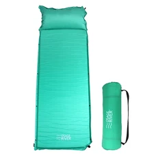 Osage River Self Inflating Sleeping Pad, Memory Foam with Integrated Pillow Mint